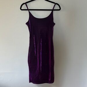 SHEIN Deep Plum V-Neck Top